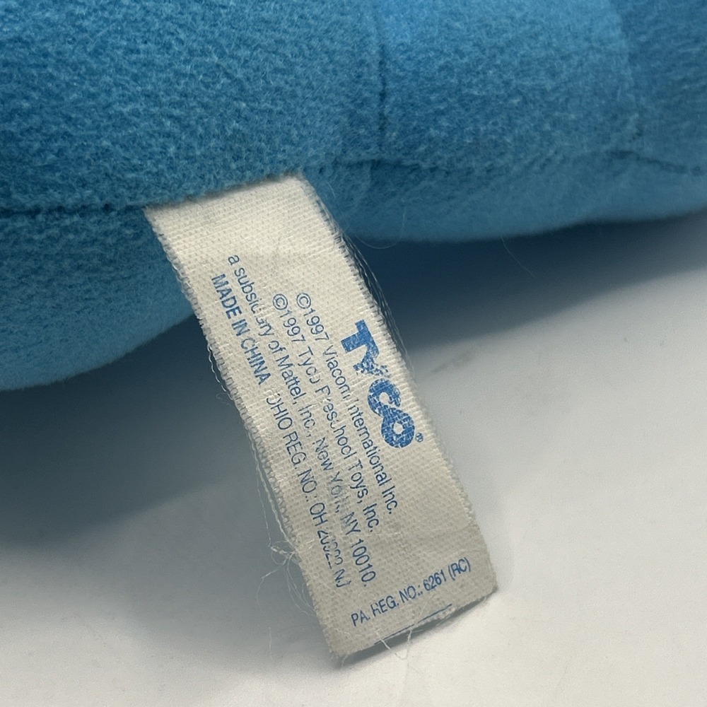 Vintage BLUES CLUES 8" PLUSH DOG Toy 1997 Tyco Pose A Blue Stuffed Animal Rare - Picture 4 of 7